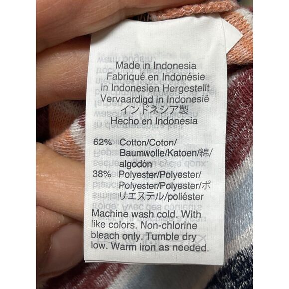 MADEWELL Alto Scoop Tee in Colborne Stripe, Sz L - Picture 7 of 8